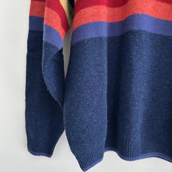 Vintage Disney Tigger Sweater Mens Large Lambswool Winnie 90s Rainbow Stripe - Picture 4 of 10